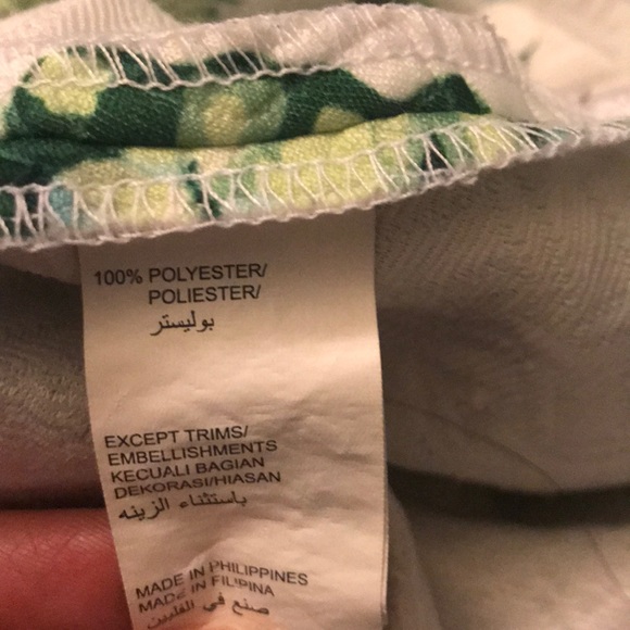 Green and white thin strap halter neck dress. - Picture 5 of 7